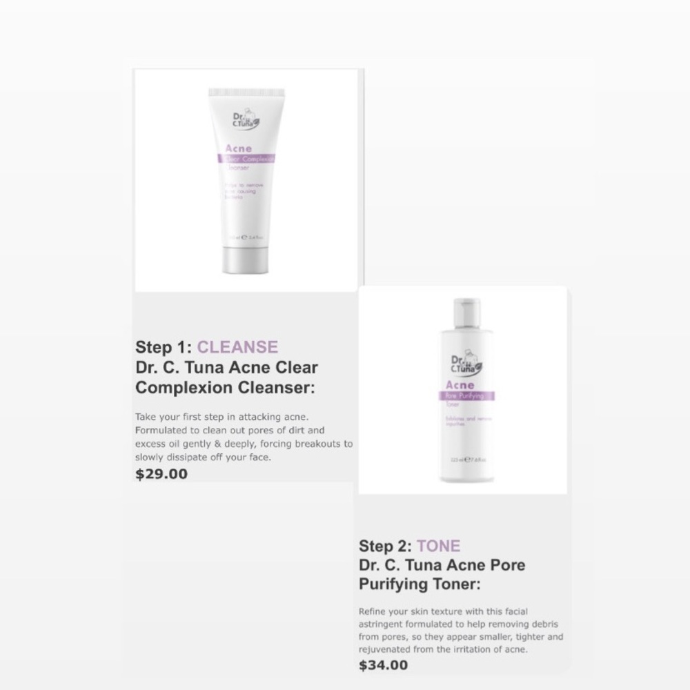 Skincare products